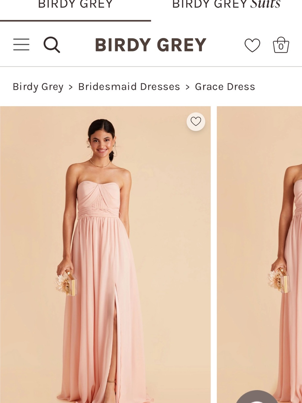 Birdie Grey Grace Dress Blush Pink